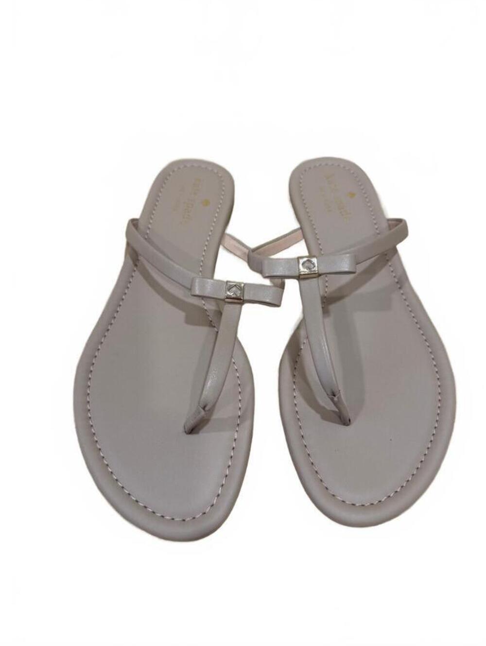 NEW Kate Spade New York Pink Patent Thong Peplum Sandals Women’s Size 10 - Picture 3 of 8